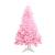 Brad artificial de Craciun roz 200 cm, premium, 12 niveluri, diametru 128 cm