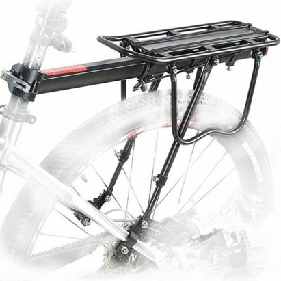Portbagaj bicicletă universal din aluminiu, 50 kg, cu susținere triunghiulară