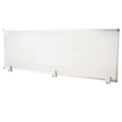 Tablă magnetică albă 40x120 cm, dublă față, cu ramă aluminiu și suport birou