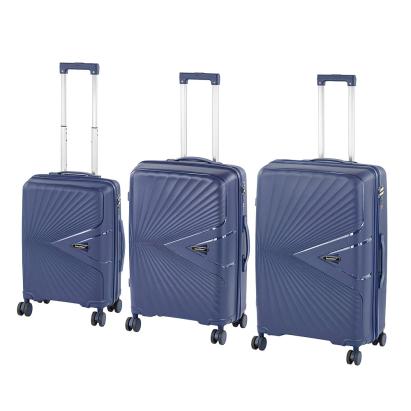 Set 3 valize cu roti Leziter TravelLux Endure, carcasa rigida ABS, albastru
