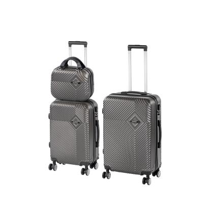 Set valize rulante Leziter TraveLux Pro XV, 3 piese, ABS gri modern