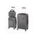 Set valize troler Leziter TraveLux Pro XVI, 3 piese, ABS gri modern