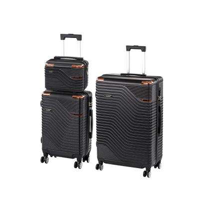 Set valize Leziter TraveLux Urban XVI cu roți, 3 piese, ABS negru elegant