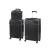 Set 3 valize Leziter TraveLux Urban XX, ABS, cu roti 360°, negru