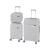 Set valize rulante Leziter TraveLux Voyager IX, 3 piese, gri modern