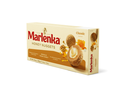 Bile Marlenka clasice cu miere și nucă, desert premium tip nugget, 235 g