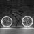 Kit fir EL Wire luminos alb 4 m pentru roti bicicleta, cu 2 invertoare si clipsuri