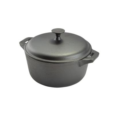 Oală din fontă cu capac 32 cm, 8 L, tratată cu ulei vegetal