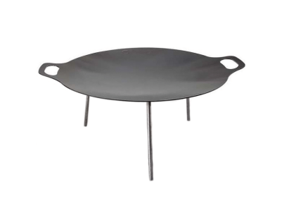 Disc din fier pentru gătit la foc deschis, 48,5 cm, cu 3 picioare