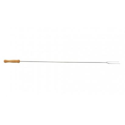 Frigăruie pentru prăjit slănină 76 cm din oțel inoxidabil, mâner lemn