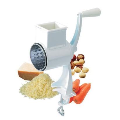 Mașină manuală de măcinat nucă și brânză cu clemă de prindere, albă