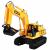 Excavator RC cu telecomandă 7 canale, rotire 360°, acumulator USB, 33,5 cm