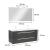 Set mobilier baie suspendat Leziter Vario Clam 120 cm, antracit