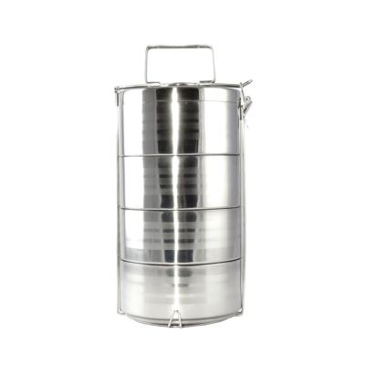 Sufertas din inox cu 4 cuve x 800 ml, cu capac si maner pentru transport