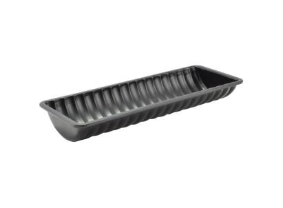 Tavă de copt cu striații, mare, non-stick, din oțel 31,5 x 12 cm