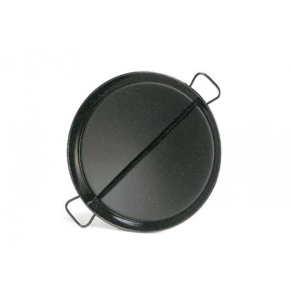 Tavă pentru paella Garcima 38 cm din fier emailat, cu mânere solide