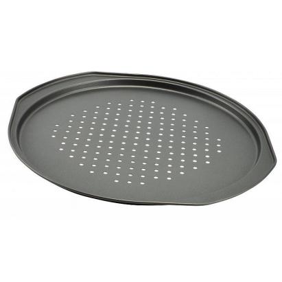 Tavă pentru pizza antiaderentă 33 cm, perforată, cu mâner – Perfect Home
