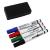 Set 4 markere whiteboard Procart cu burete, uscare rapidă, vârf 1,3 mm