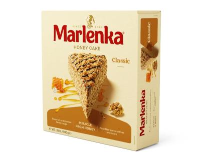 Tort Marlenka clasic cu miere si nuca, 800 g – desert premium pentru ocazii speciale