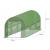 Seră tip tunel pentru grădină 3.5x2x2 m, folie 140 g/mp UV4, cadru metalic