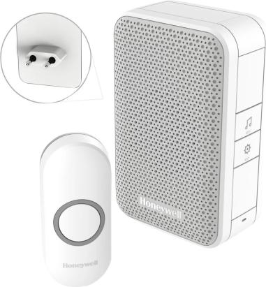 Sonerie fara fir Honeywell, raza 150 m, 4 melodii, buton IP55, 80 dB