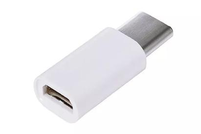 Adaptor USB-C la micro USB pentru încărcare și date, 2.1A, 5V, alb