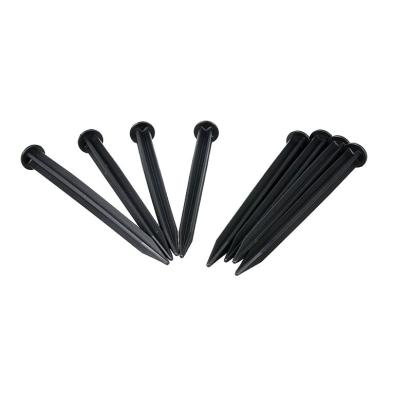 Pin din plastic pentru fixare separator gazon, 20 cm, negru (1 buc)
