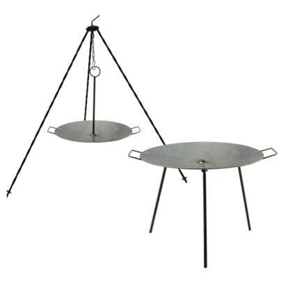 Disc din fier cu functie dubla 50 cm, cu 3 picioare si carlig