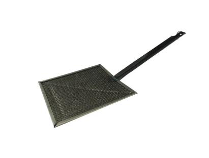 Suport pentru prăjire pâine pe aragaz, grătar cromat 20 cm cu mâner 29 cm