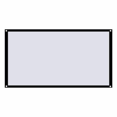 Ecran de proiecție 120 inch 16:9 din pânză, manual, portabil, montaj pe perete
