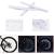 Ornamente reflectorizante albe pentru spite de bicicleta, 7 cm, set 12 bucati