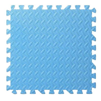 Covoraș puzzle XL din spumă EVA 60x60 cm, 2 cm grosime, 2 piese, albastru deschis