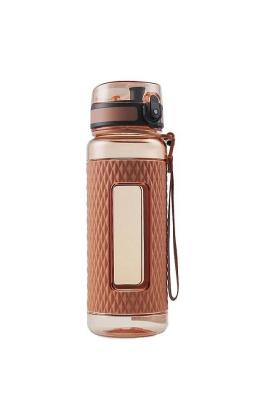 Sticlă de apă UZSPACE Sport din Tritan, fără BPA, cu capac, 800 ml, maro