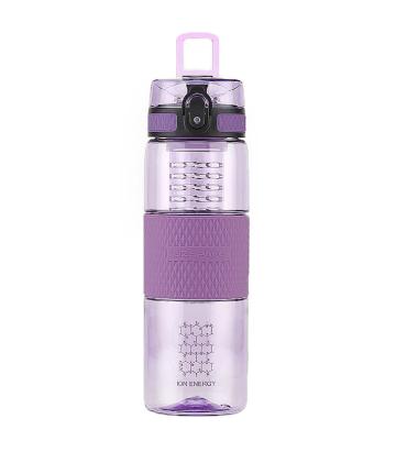 Sticlă de apă UZSPACE Tritan 700 ml, fără BPA, cu capac etanș, violet
