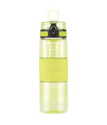 Sticlă de apă UZSPACE din Tritan, fără BPA, cu capac etanș, 700 ml, verde lămâie