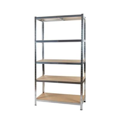 Raft metalic galvanizat 220x100x45 cm cu 5 polite MDF, 175 kg/polita