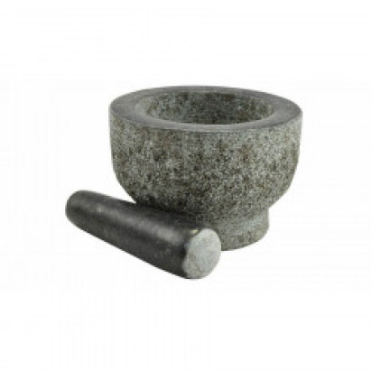 Mojar din granit 15 cm cu pistil pentru condimente, semințe și plante aromatice
