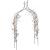 Pergolă decorativă metalică tip arcadă, stil gothic, 240x128x37 cm