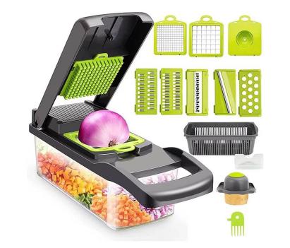 Feliator multifuncțional 12 în 1 pentru legume și fructe, cu 7 lame inox