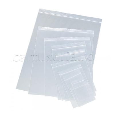 Pungi cu fermoar zip 30x40 cm din polietilenă, set 100 bucăți, Albacom