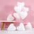 Set 100 baloane în formă de inimă, albe, latex 30 cm pentru decor evenimente