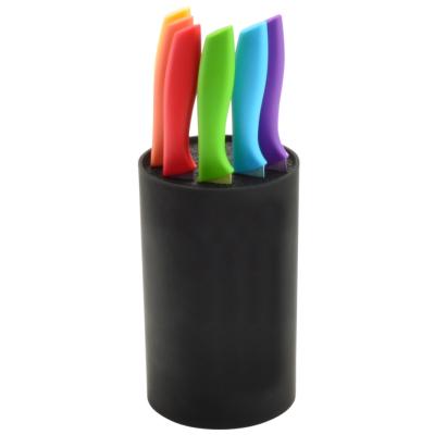 Suport universal pentru cuțite cu peri detașabili, negru, 11x18 cm