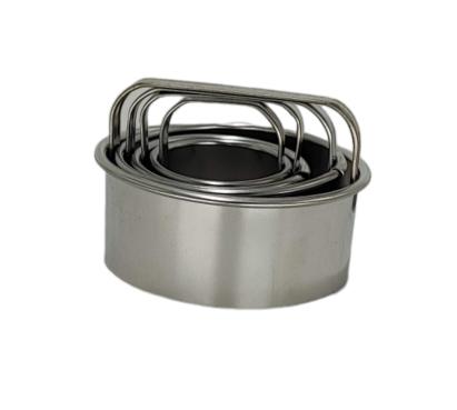 Set 4 forme/tăietoare pentru pogăcele din metal, 3–6 cm, ușor de folosit