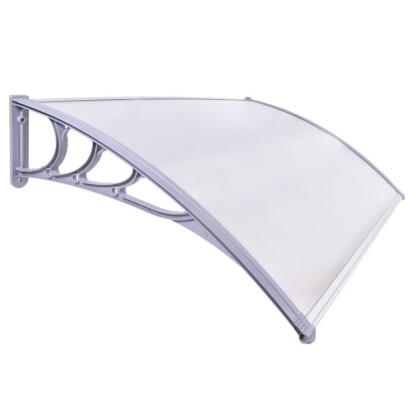 Copertină fixă transparentă 100x150 cm din policarbonat, cu filtru UV