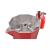 Cafetieră moka roșie din aluminiu pentru 6 persoane, compatibilă gaz/ceramic/electric