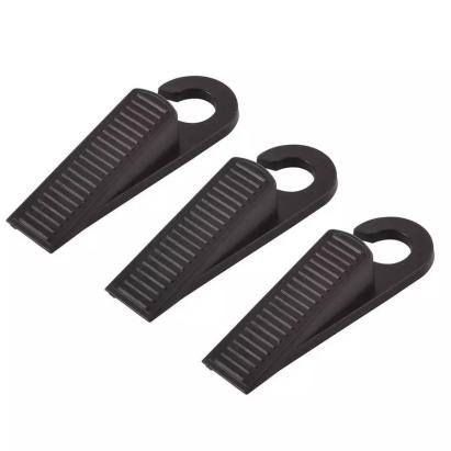 Set 3 opritoare pentru ușă antiderapante din plastic, 9 x 2,5 cm