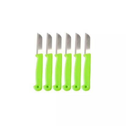 Set 6 cuțite de masă compacte din inox cu mâner din plastic, 17,5 cm