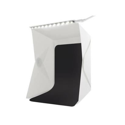 Mini cub foto pliabil pentru fotografii de produs, 20 LED SMD, 22x23x25 cm, USB 5V