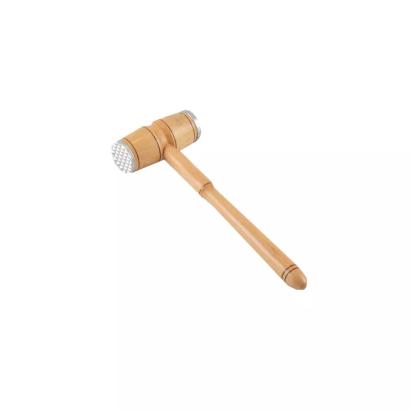 Ciocan pentru bătut carne cu două fețe, din lemn lăcuit, 32 cm
