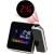Ceas de birou digital cu proiector LED reglabil 180°, statie meteo si alarma